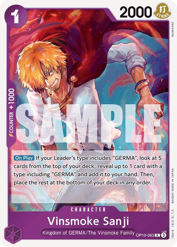Image for Vinsmoke Sanji (OP10-063) (Royal Blood) (OP10) - One Piece Card Game