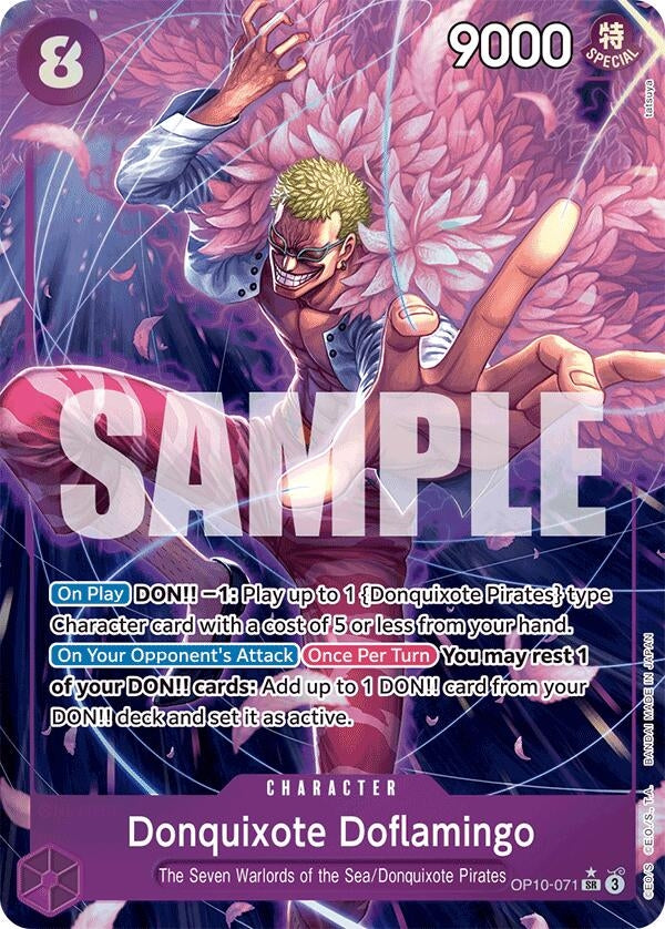 Image for Donquixote Doflamingo (Parallel) (OP10-071) (Royal Blood) (OP10) - One Piece Card Game