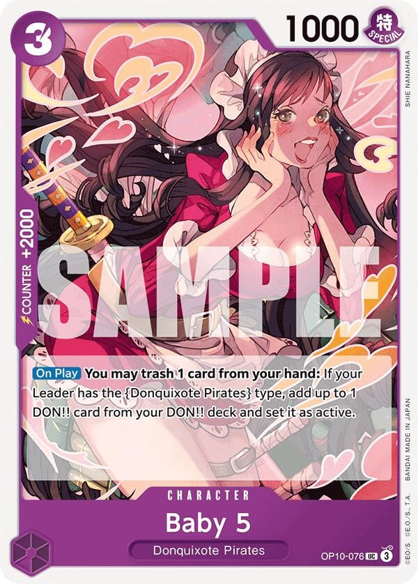 Image for Baby 5 (OP10-076) (Royal Blood) (OP10) - One Piece Card Game