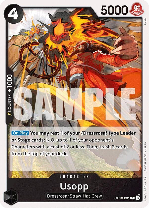 Image for Usopp (081) (OP10-081) (Royal Blood) (OP10) - One Piece Card Game