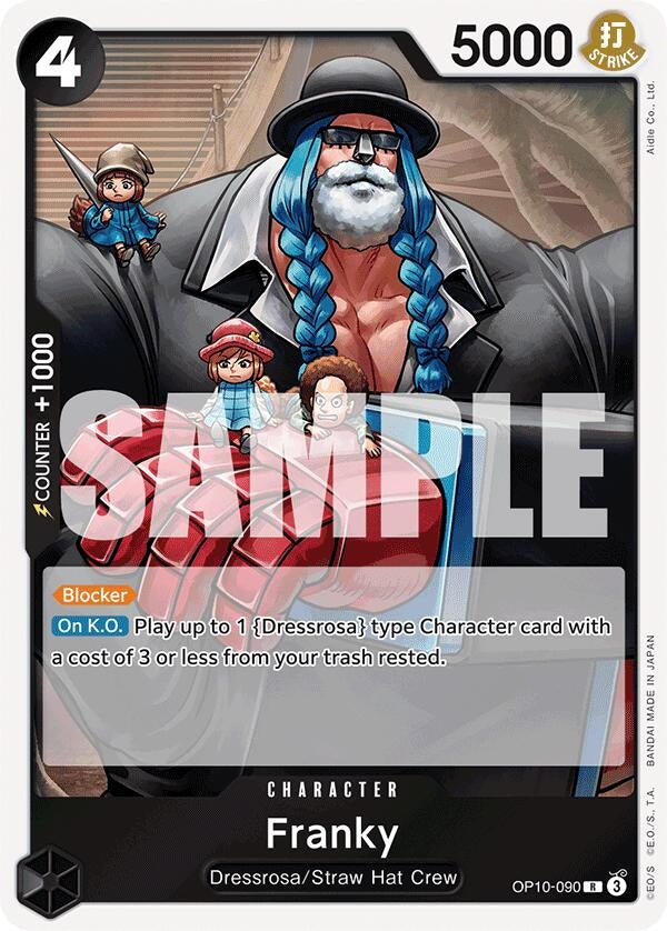 Image for Franky (090) (OP10-090) (Royal Blood) (OP10) - One Piece Card Game
