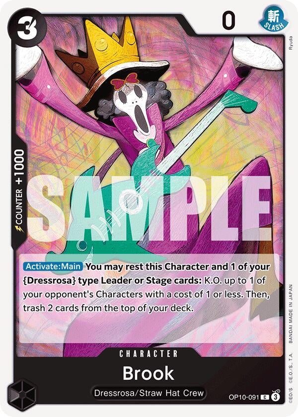 Image for Brook (091) (OP10-091) (Royal Blood) (OP10) - One Piece Card Game