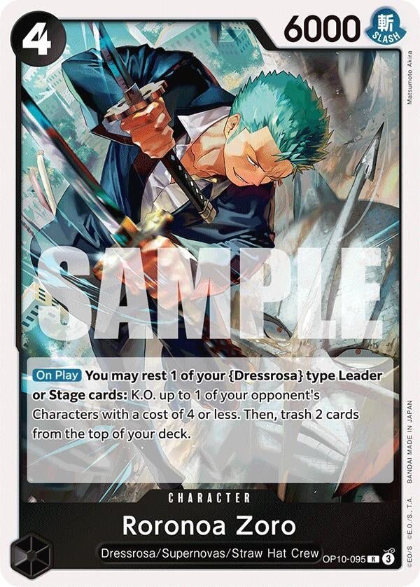 Image for Roronoa Zoro (095) (OP10-095) (Royal Blood) (OP10) - One Piece Card Game