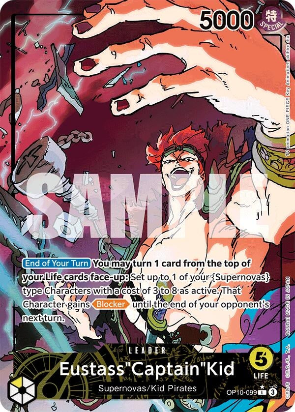 Image for Eustass"Captain"Kid (099) (Parallel) (OP10-099) (Royal Blood) (OP10) - One Piece Card Game
