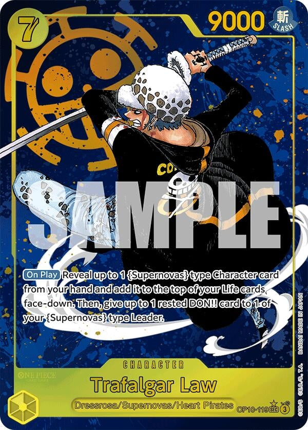 Image for Trafalgar Law (119) (Parallel) (OP10-119) (Royal Blood) (OP10) - One Piece Card Game