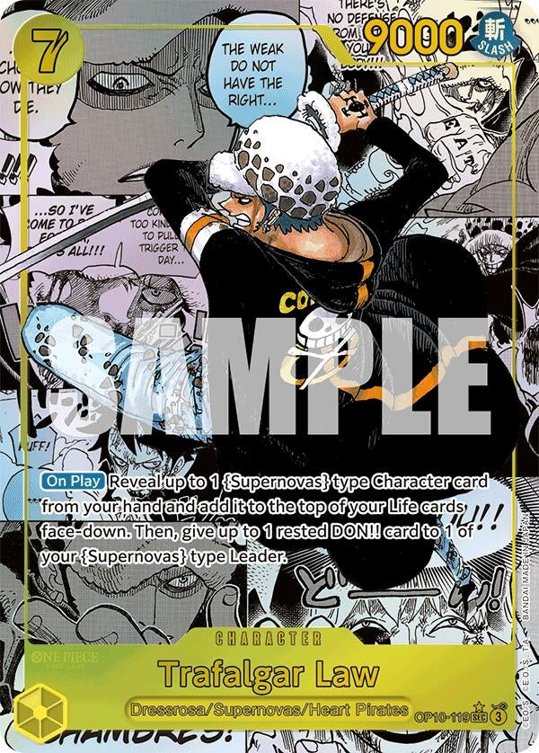 Image for Trafalgar Law (119) (Manga) (OP10-119) (Royal Blood) (OP10) - One Piece Card Game
