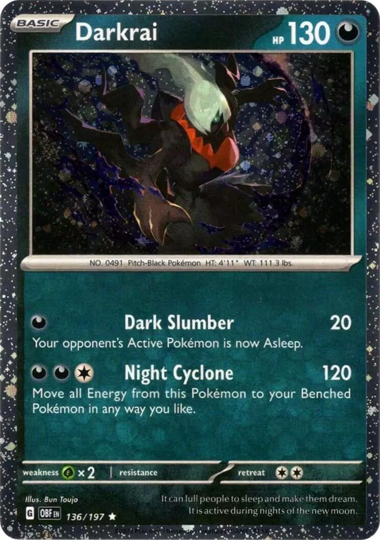 Image for Darkrai (Cosmos Holo) (136/197) (Miscellaneous Cards & Products) (MCAP) - Pokemon