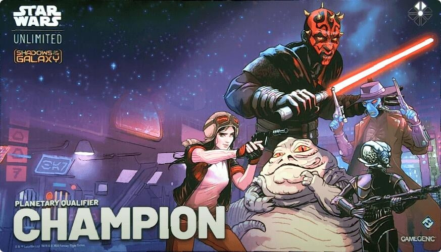 Image for Star Wars: Unlimited Event Exclusive Game Mat - Set 2 Planetary Qualifier Winner Playmat - Playmats