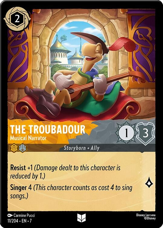 Image for The Troubadour - Musical Narrator (11/204) (Archazia's Island) (7) - Disney Lorcana