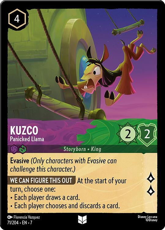 Image for Kuzco - Panicked Llama (71/204) (Archazia's Island) (7) - Disney Lorcana