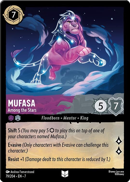 Image for Mufasa - Among the Stars (79/204) (Archazia's Island) (7) - Disney Lorcana