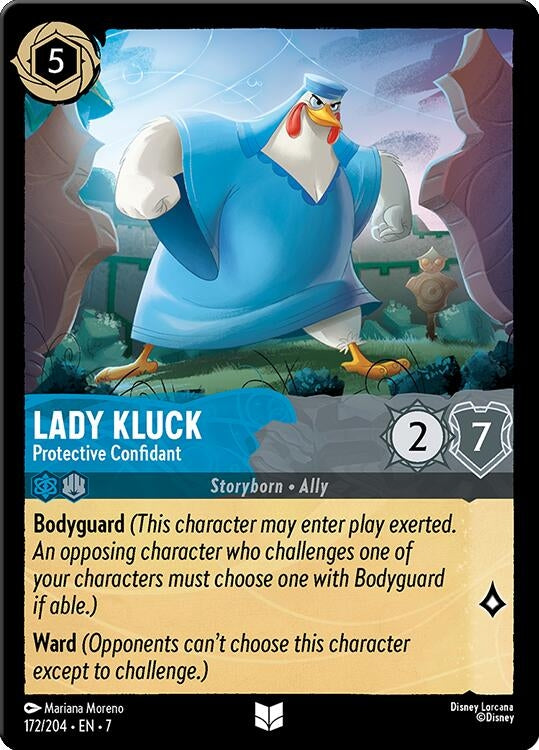 Image for Lady Kluck - Protective Confidant (172/204) (Archazia's Island) (7) - Disney Lorcana