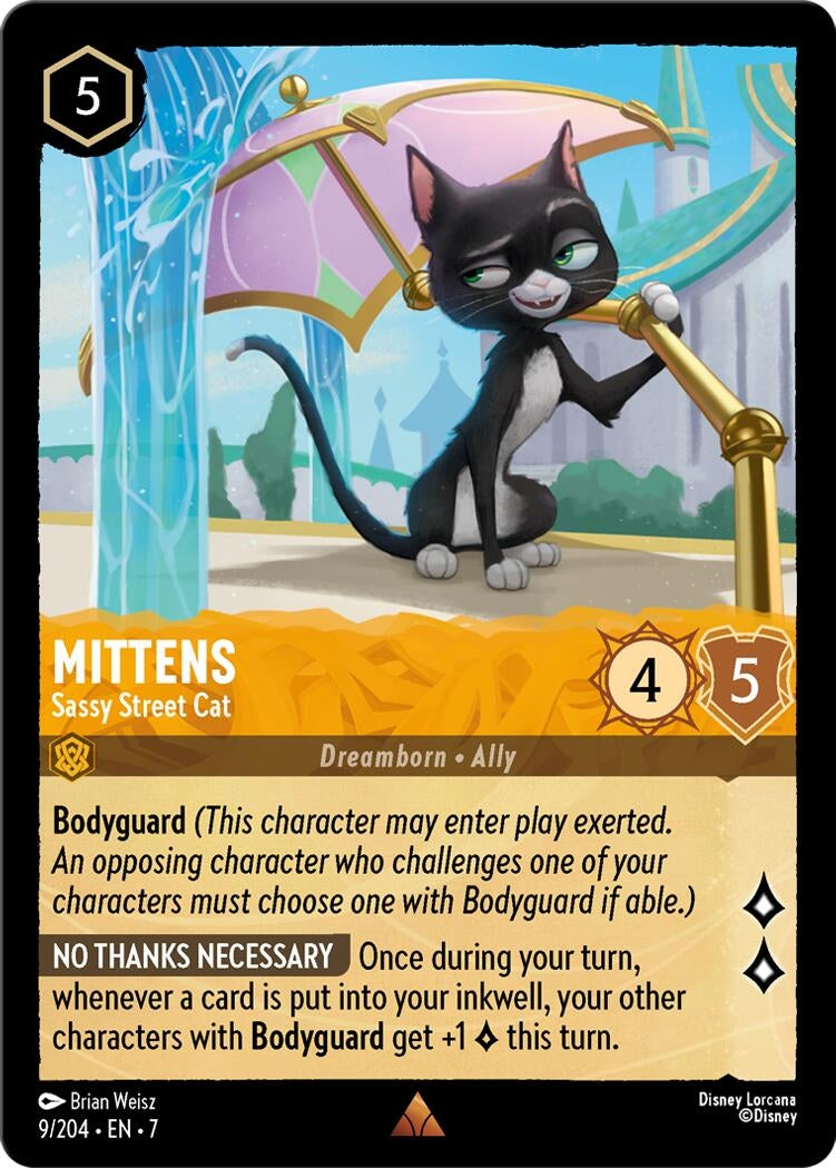 Image for Mittens - Sassy Street Cat (9/204) (Archazia's Island) (7) - Disney Lorcana
