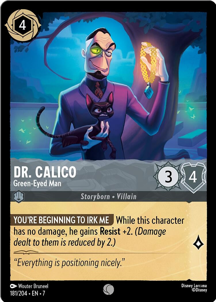 Image for Dr. Calico - Green-Eyed Man (181/204) (Archazia's Island) (7) - Disney Lorcana