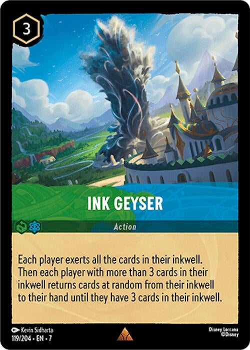 Image for Ink Geyser (119/204) (Archazia's Island) (7) - Disney Lorcana