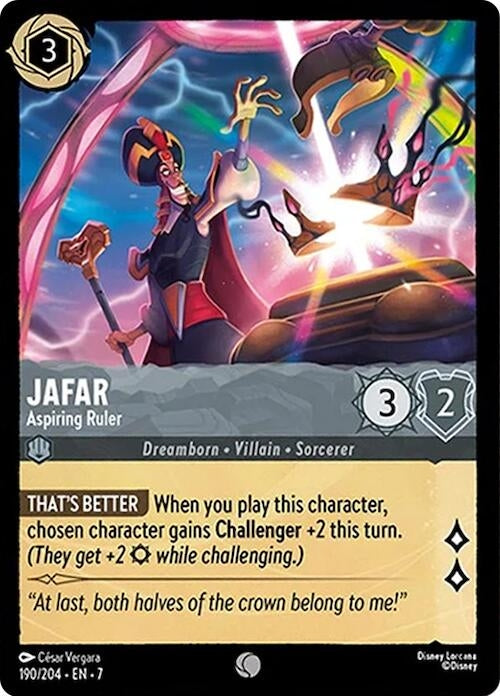Image for Jafar - Aspiring Ruler (190/204) (Archazia's Island) (7) - Disney Lorcana