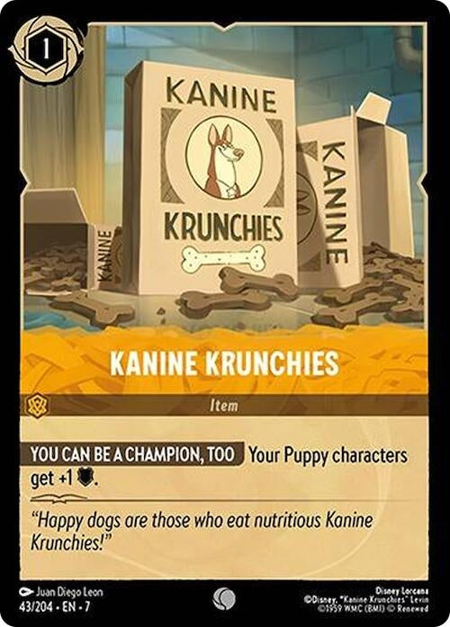 Image for Kanine Krunchies (43/204) (Archazia's Island) (7) - Disney Lorcana