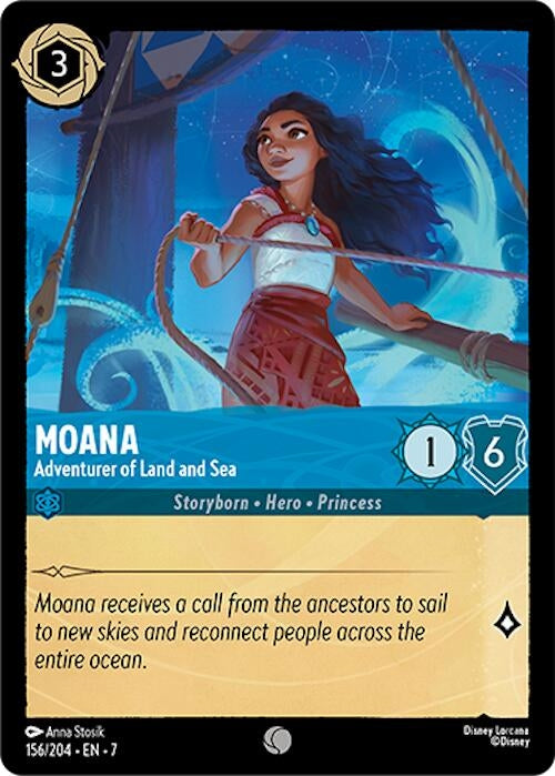 Image for Moana - Adventurer of Land and Sea (156/204) (Archazia's Island) (7) - Disney Lorcana