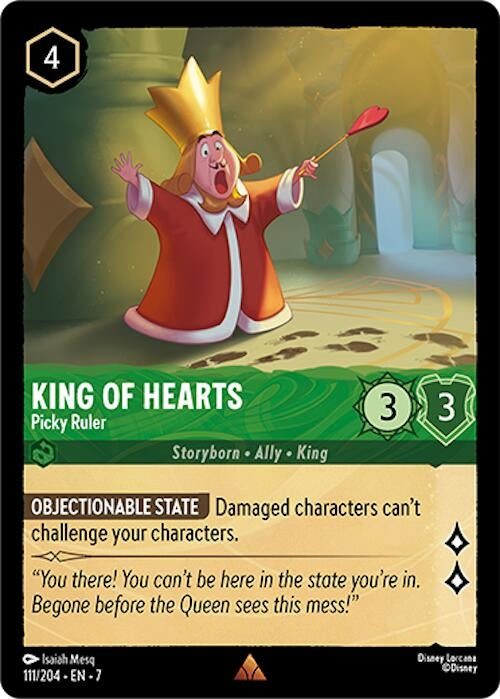 Image for King of Hearts - Picky Ruler (111/204) (Archazia's Island) (7) - Disney Lorcana