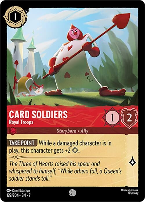 Image for Card Soldiers - Royal Troops (129/204) (Archazia's Island) (7) - Disney Lorcana