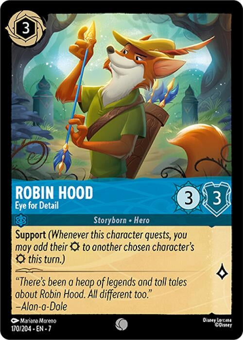 Image for Robin Hood - Eye for Detail (170/204) (Archazia's Island) (7) - Disney Lorcana