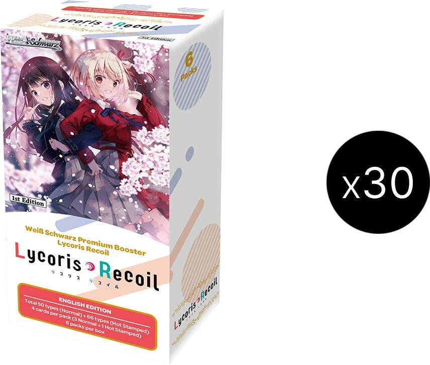 Image for Lycoris Recoil Premium Booster Box Case - Weiss Schwarz