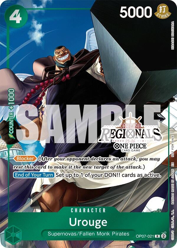 Image for Urouge (Offline Regional Participation Pack 2025 Vol.1) (OP07-021) (One Piece Promotion Cards) (OP-PR) - One Piece Card Game