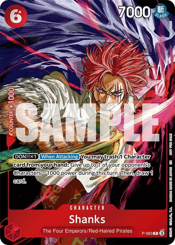Image for Shanks (Event Pack Vol. 6) (P-083) (One Piece Promotion Cards) (OP-PR) - One Piece Card Game