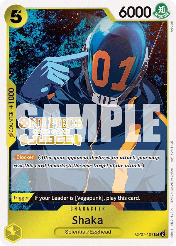Image for Shaka (Judge Pack Vol. 5) (OP07-101) (One Piece Promotion Cards) (OP-PR) - One Piece Card Game