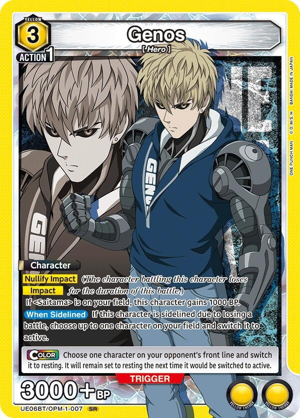 Image for Genos (007) (UE06BT/OPM-1-007) (UE06BT: One Punch Man) (UE06BT) - Union Arena