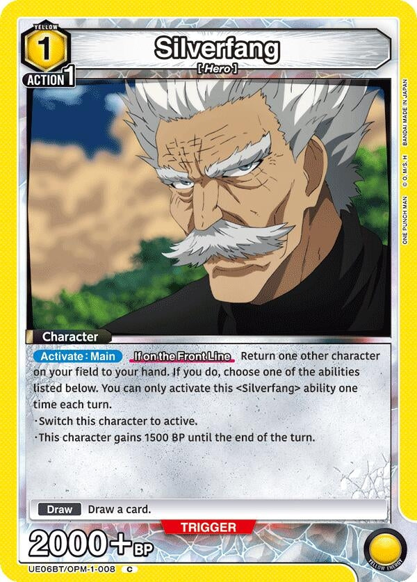Image for Silverfang (008) (UE06BT/OPM-1-008) (UE06BT: One Punch Man) (UE06BT) - Union Arena