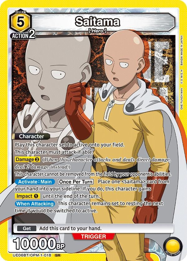 Image for Saitama (018) (UE06BT/OPM-1-018) (UE06BT: One Punch Man) (UE06BT) - Union Arena