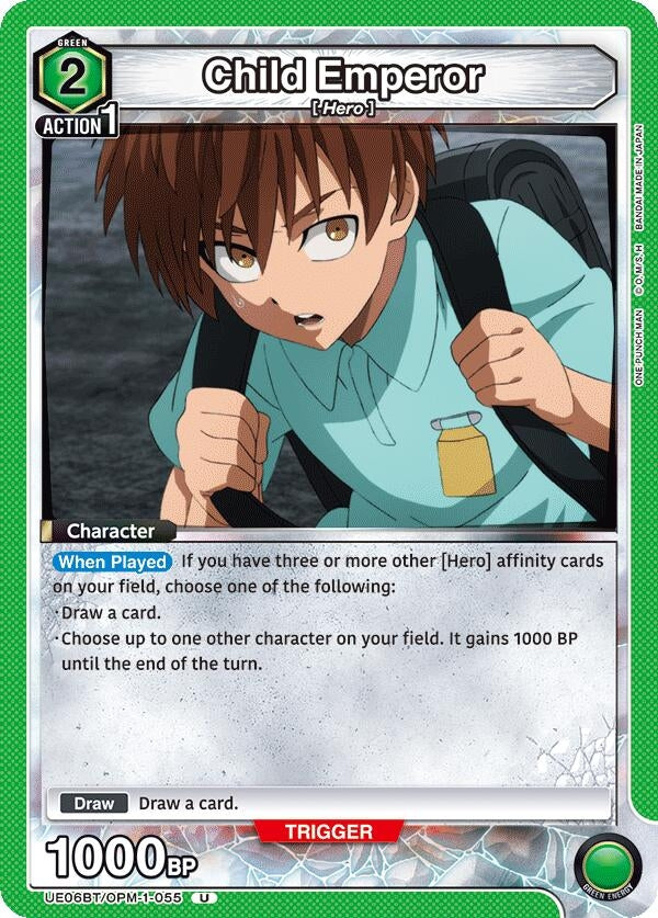Image for Child Emperor (UE06BT/OPM-1-055) (UE06BT: One Punch Man) (UE06BT) - Union Arena