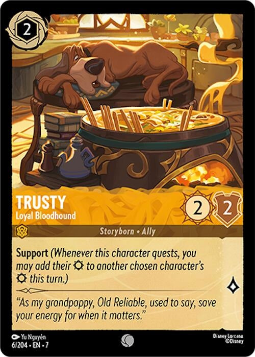 Image for Trusty - Loyal Bloodhound (6/204) (Archazia's Island) (7) - Disney Lorcana