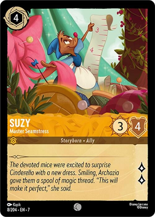 Image for Suzy - Master Seamstress (8/204) (Archazia's Island) (7) - Disney Lorcana