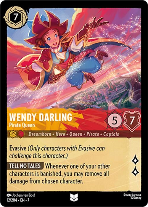 Image for Wendy Darling - Pirate Queen (12/204) (Archazia's Island) (7) - Disney Lorcana