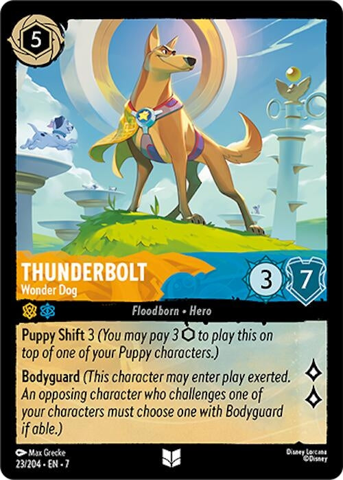 Image for Thunderbolt - Wonder Dog (23/204) (Archazia's Island) (7) - Disney Lorcana