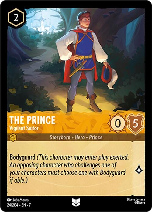 Image for The Prince - Vigilant Suitor (24/204) (Archazia's Island) (7) - Disney Lorcana