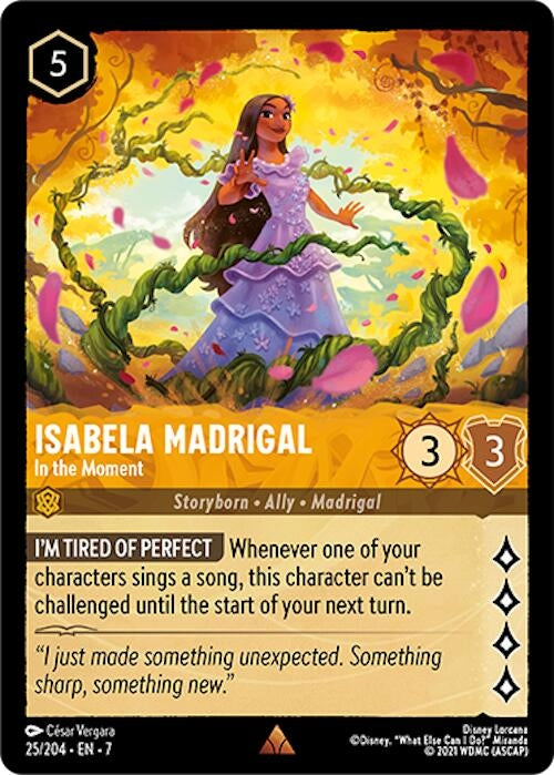 Image for Isabela Madrigal - In the Moment (25/204) (Archazia's Island) (7) - Disney Lorcana