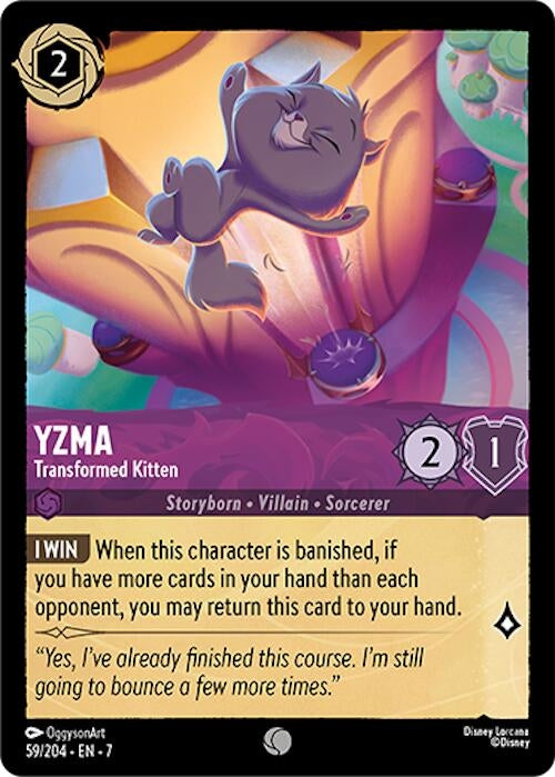 Image for Yzma - Transformed Kitten (59/204) (Archazia's Island) (7) - Disney Lorcana