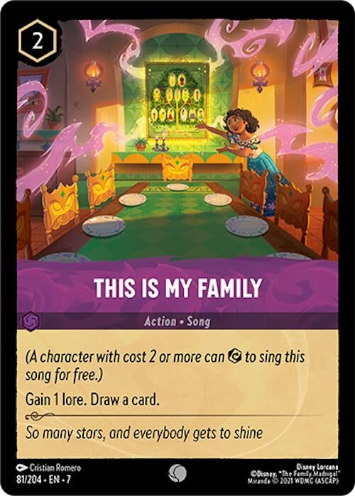 Image for This Is My Family (81/204) (Archazia's Island) (7) - Disney Lorcana