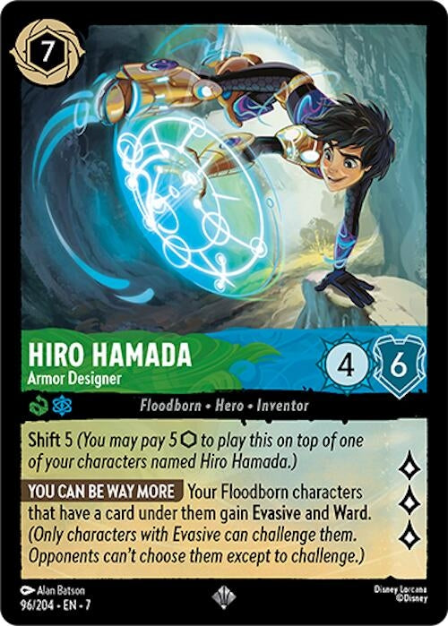 Image for Hiro Hamada - Armor Designer (96/204) (Archazia's Island) (7) - Disney Lorcana