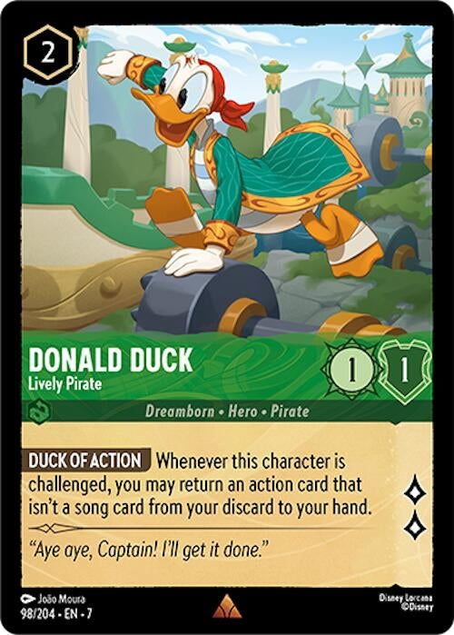 Image for Donald Duck - Lively Pirate (98/204) (Archazia's Island) (7) - Disney Lorcana