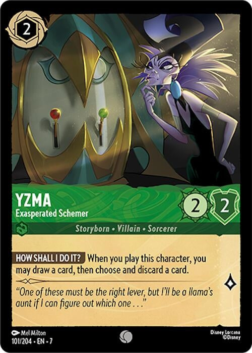 Image for Yzma - Exasperated Schemer (101/204) (Archazia's Island) (7) - Disney Lorcana