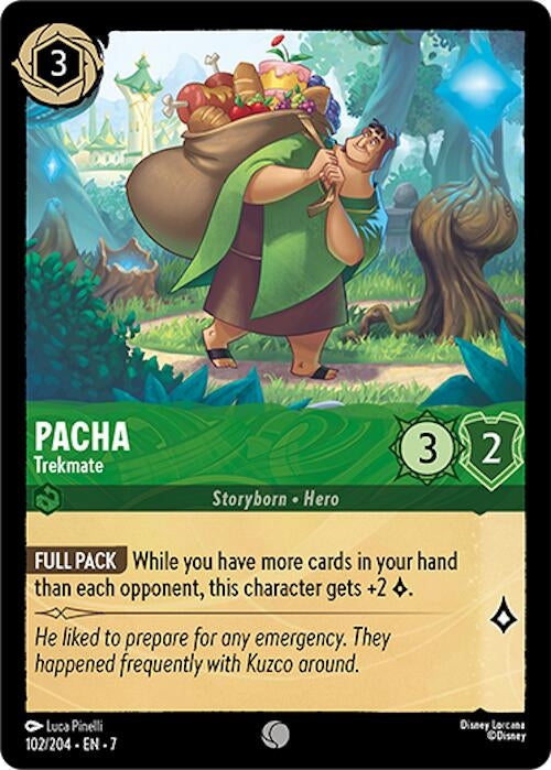Image for Pacha - Trekmate (102/204) (Archazia's Island) (7) - Disney Lorcana