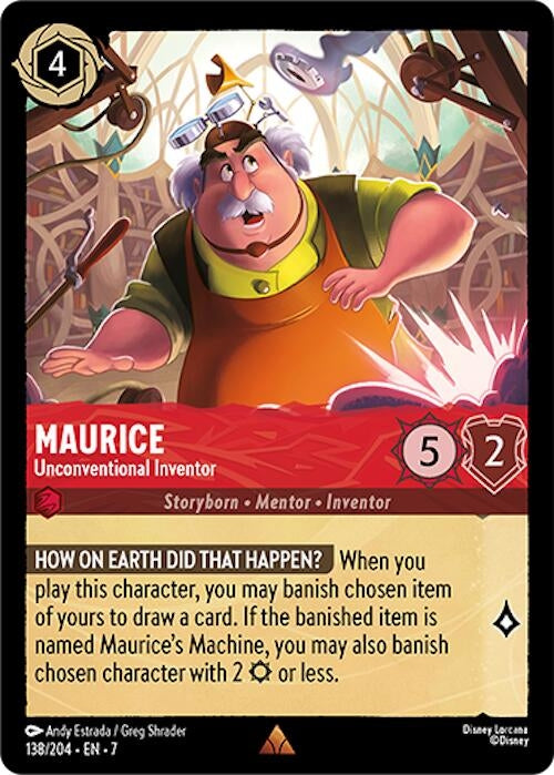 Image for Maurice - Unconventional Inventor (138/204) (Archazia's Island) (7) - Disney Lorcana