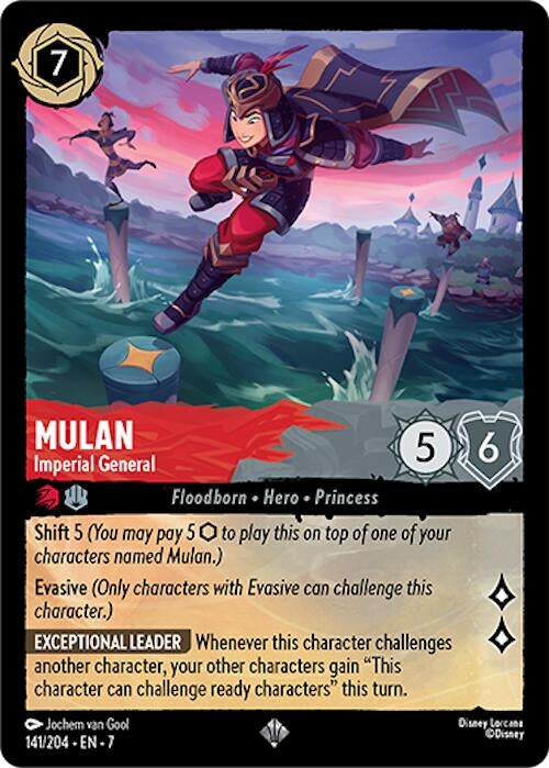 Image for Mulan - Imperial General (141/204) (Archazia's Island) (7) - Disney Lorcana