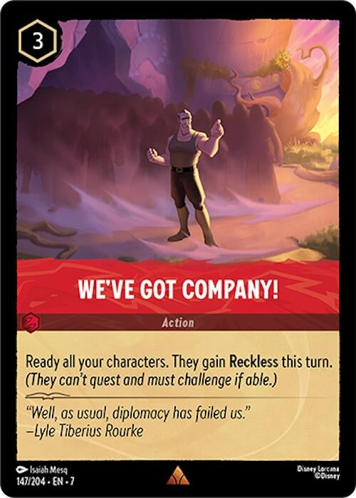 Image for We've Got Company! (147/204) (Archazia's Island) (7) - Disney Lorcana