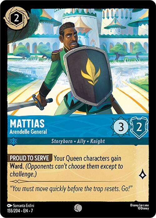 Image for Mattias - Arendelle General (155/204) (Archazia's Island) (7) - Disney Lorcana