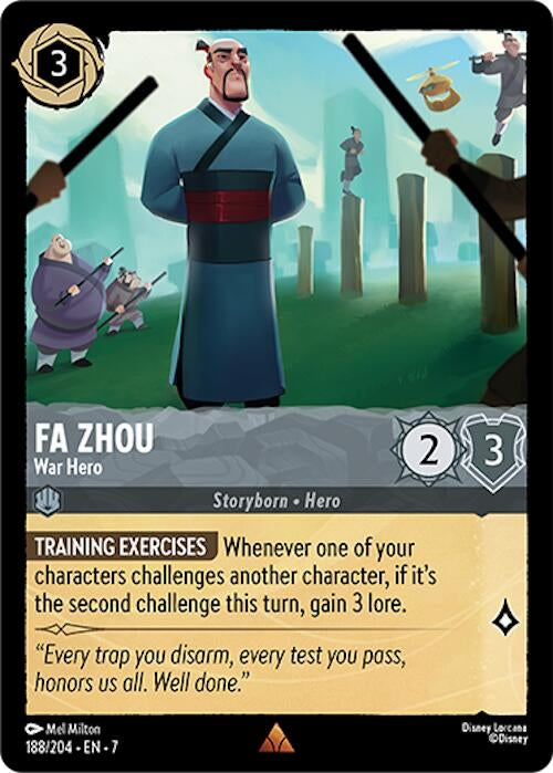 Image for Fa Zhou - War Hero (188/204) (Archazia's Island) (7) - Disney Lorcana